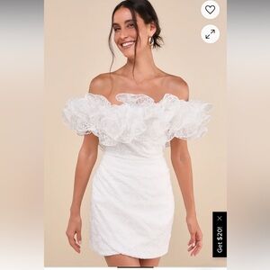Elegant White Off-Shoulder Dress